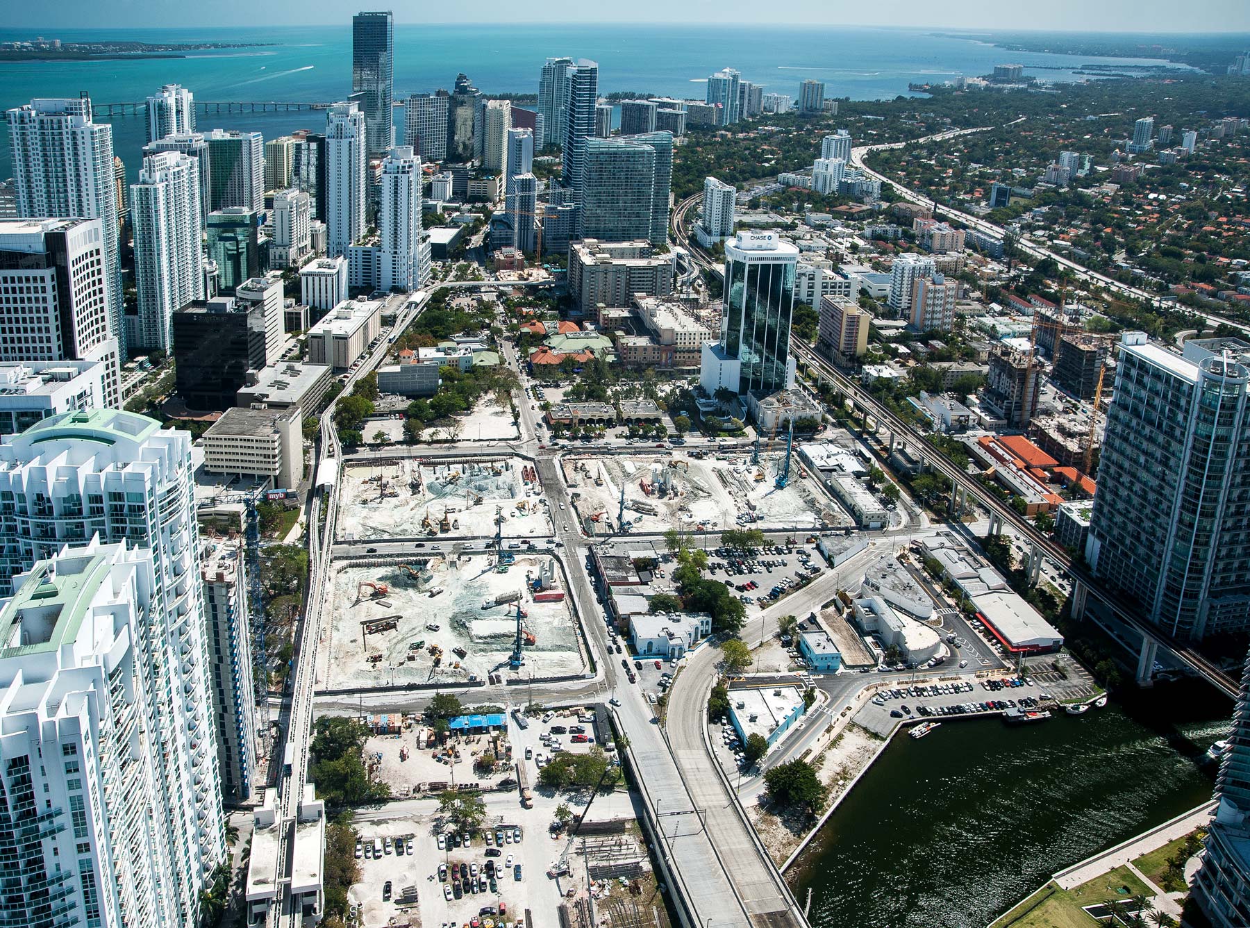 Aerial view of Brickell City Centre, Miami FL