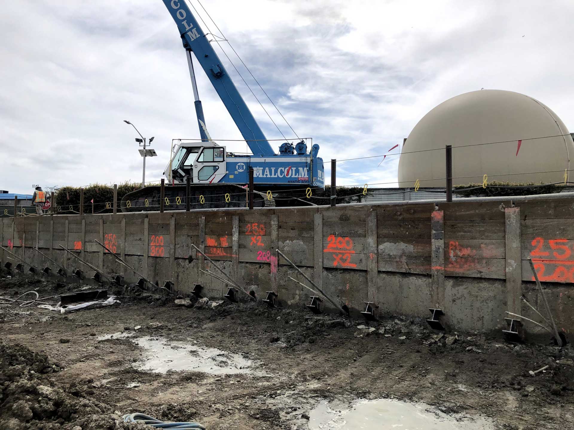 Dry and Stable Excavation at San Mateo WWTP