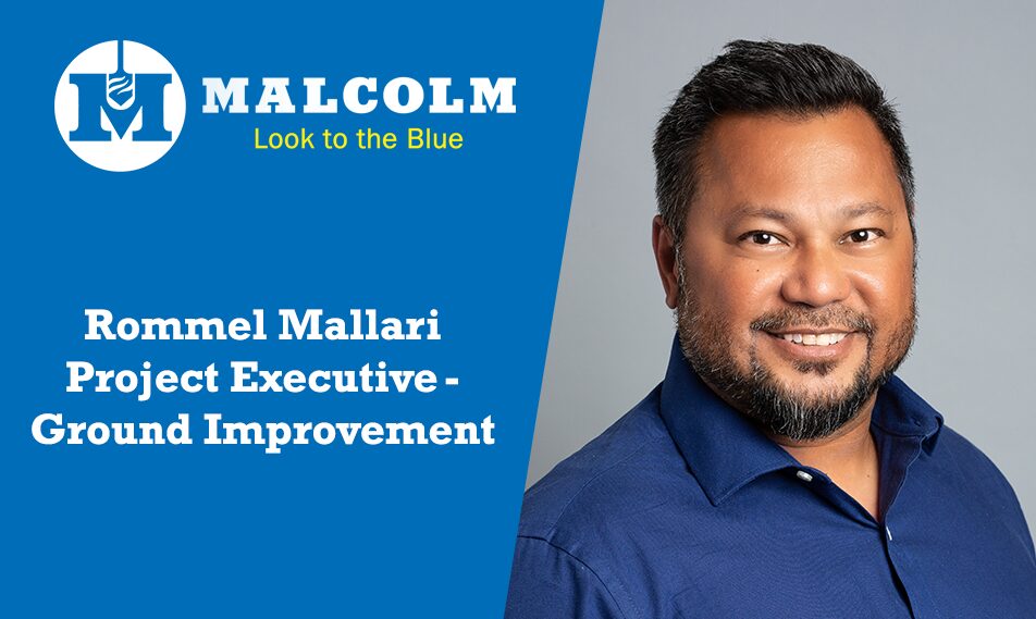 Ground Improvement Rommel Mallari, Malcolm Drilling's New Project Executive