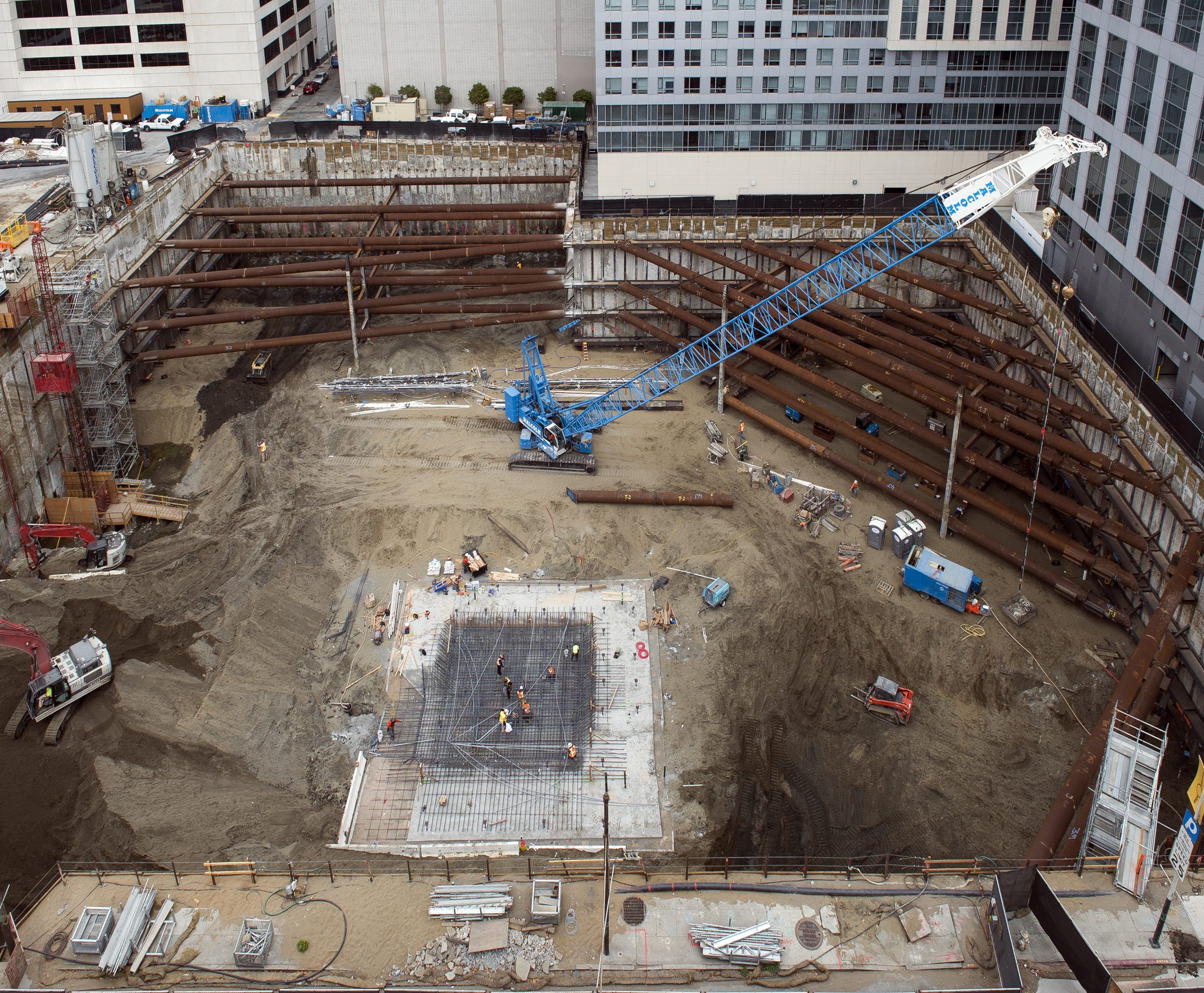 Building Beneath: Malcolm's Mastery in Tower 4's Basement Construction, San Francisco