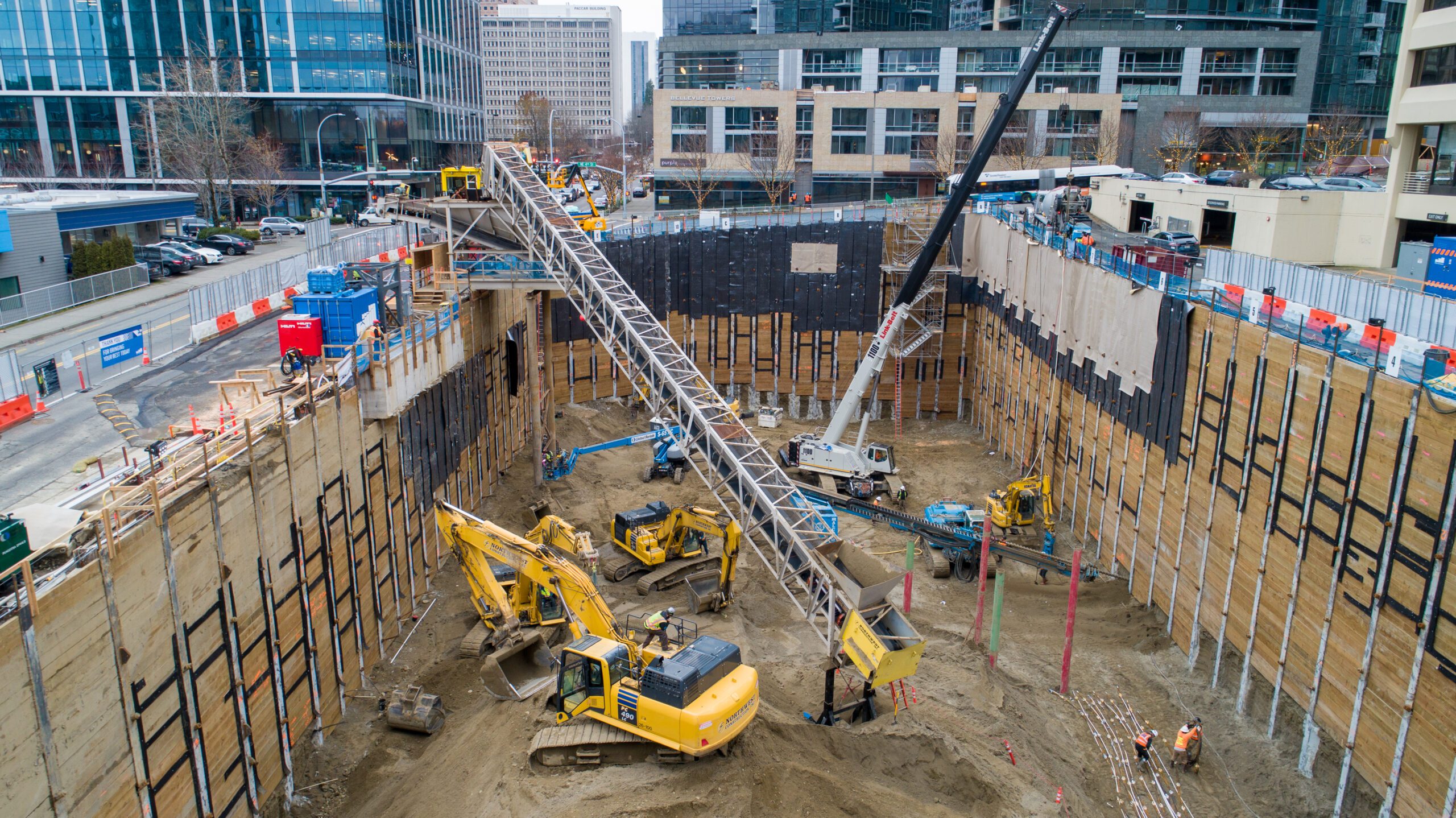 Dewatering and Retention Systems: Building an 8-Story Below-Grade Parking Garage in Bellevue