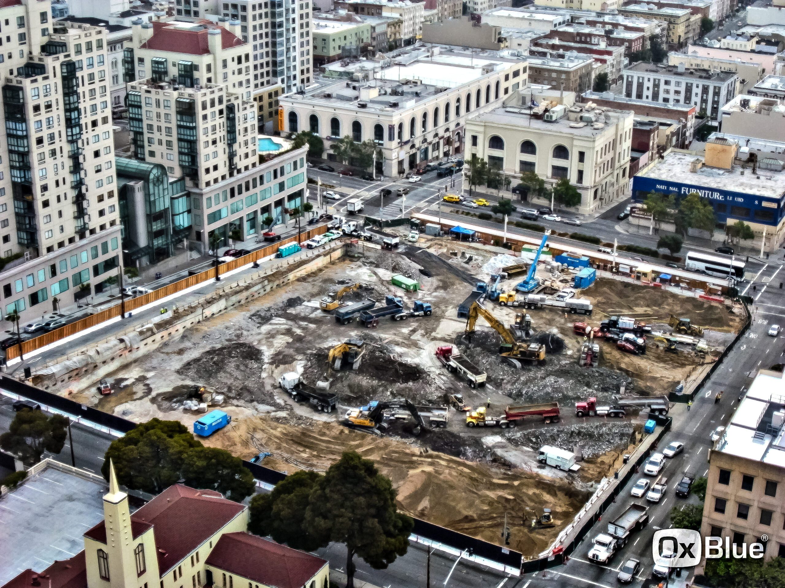 Sutter Health Van Ness Campus Aerial Progress | Van Ness and Geary Campus Hospital aerial